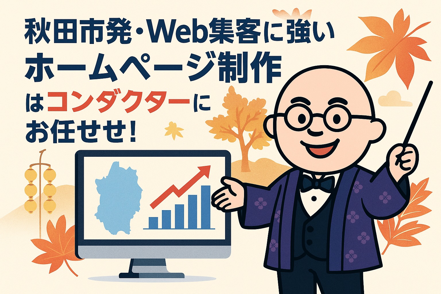 秋田市発・Web集客に強いホームページ制作はコンダクターにお任せ！